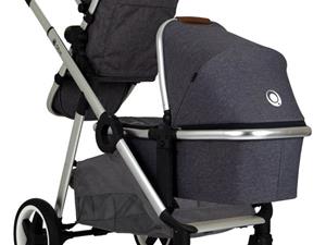 qtus DuetPro Kinderwagen NEW donker grijs